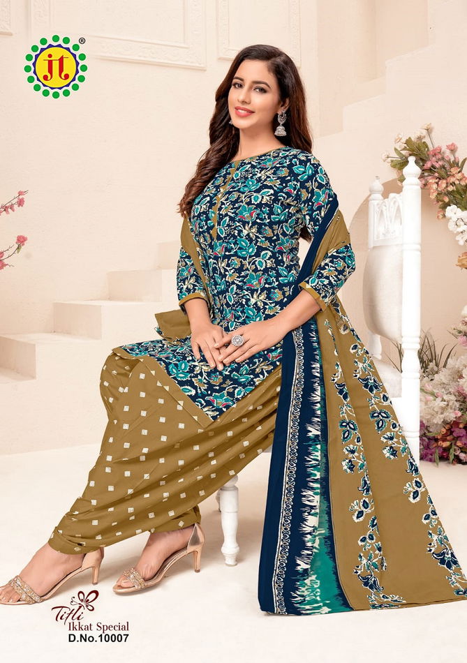 Jt Titli 10 Ikkat Special Casual Daily Wear Wholesale Dress Material Collection 